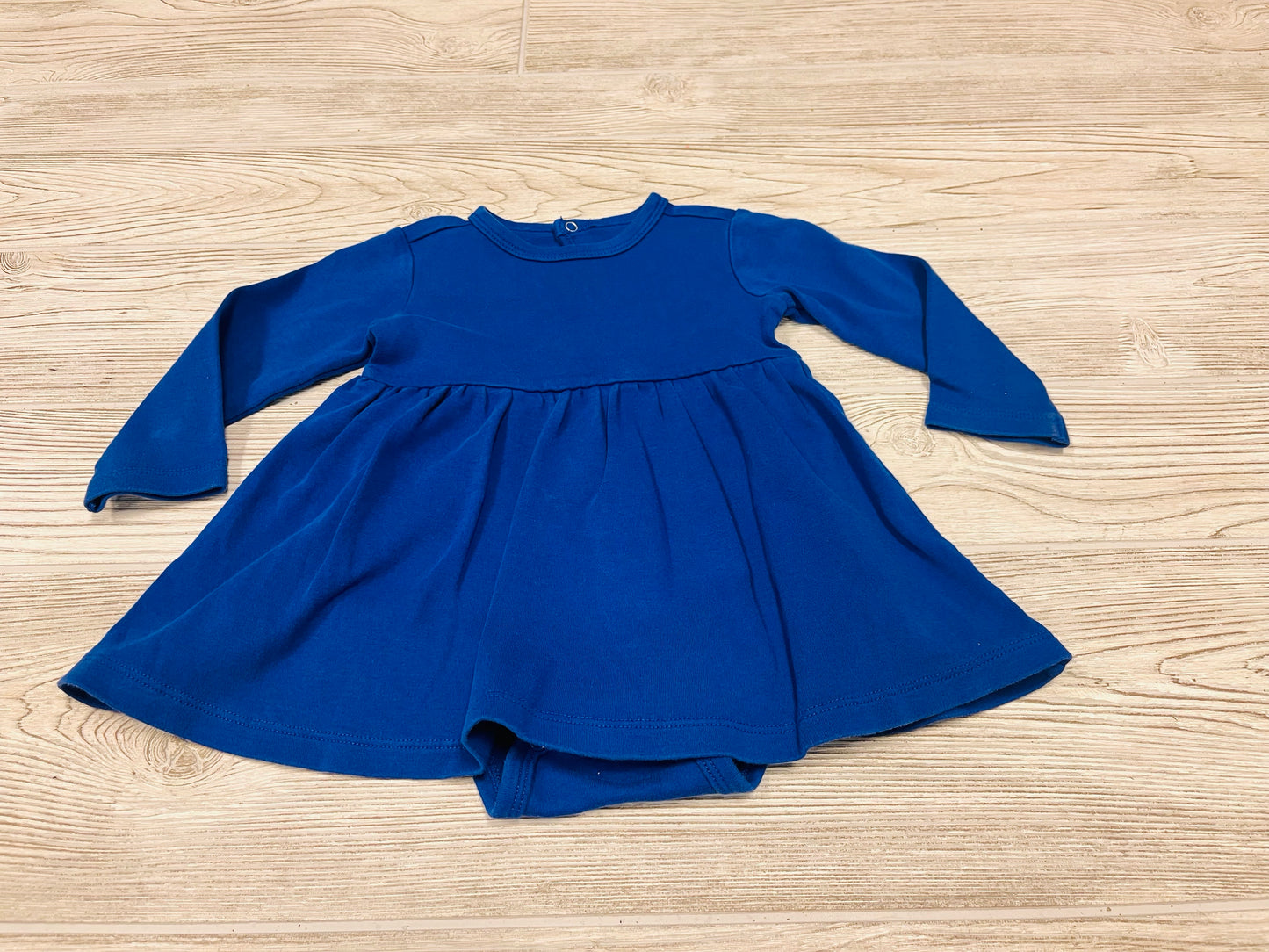 Primary Long Sleeve Pocket Dress Onesie