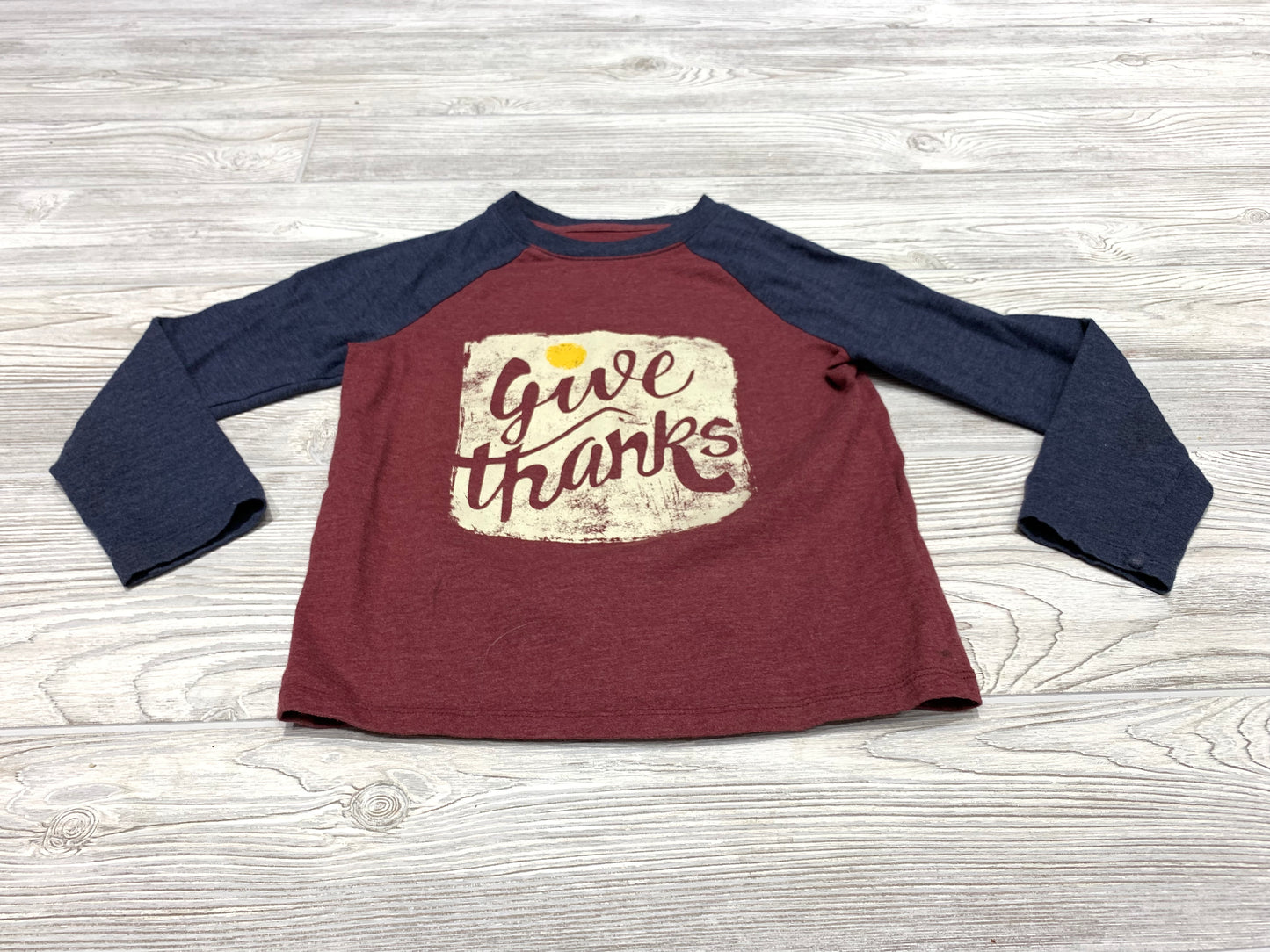Cat & Jack “Give Thanks” Long Sleeve Shirt