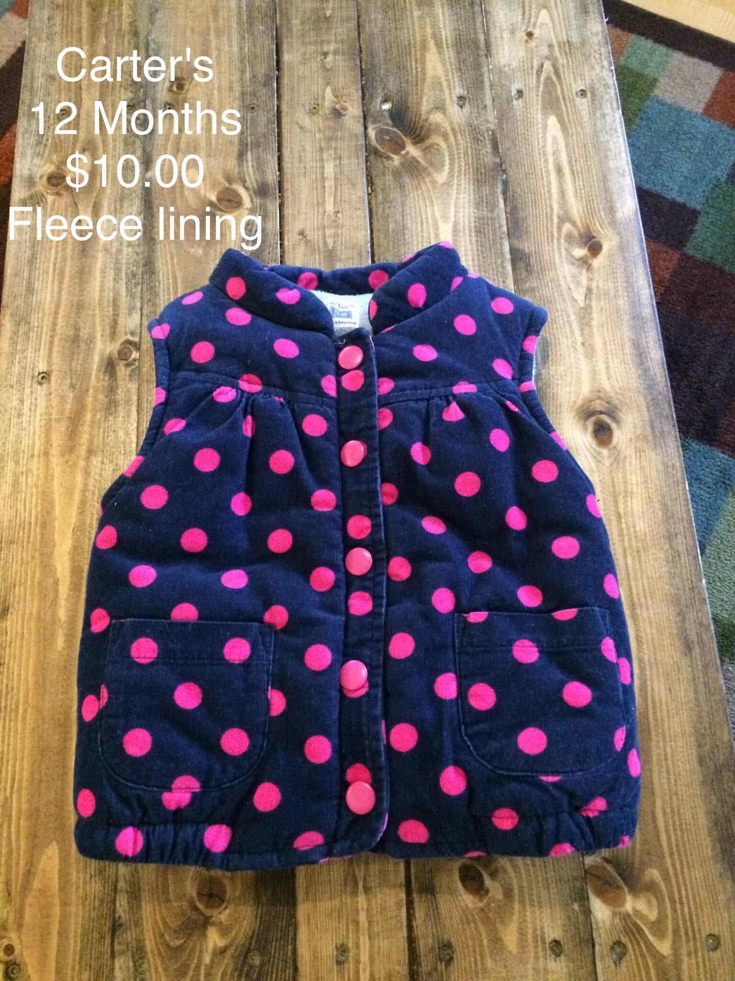 Carter’s Winter Button Down Vest