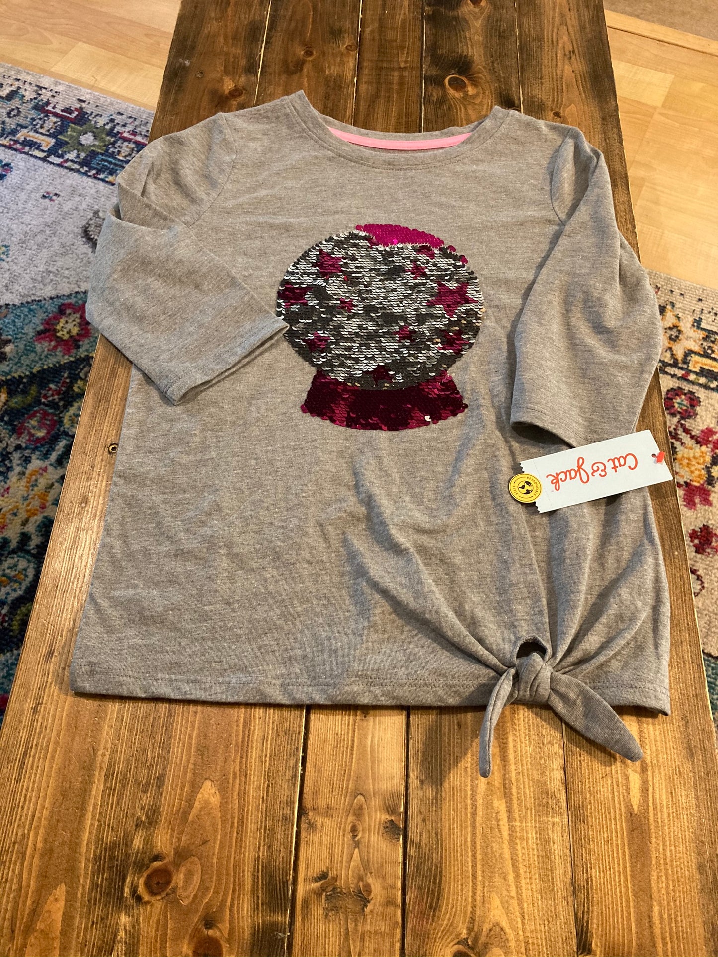 Cat & Jack Crystal Ball Long Sleeve Shirt