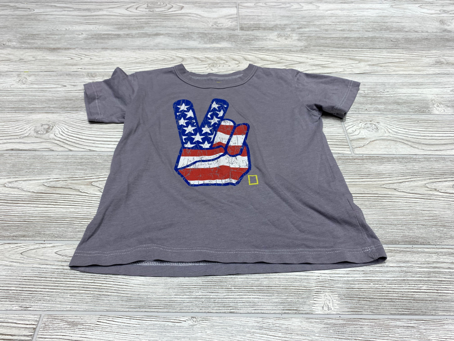 National Geographic Peace Sign Short Sleeve Shirt