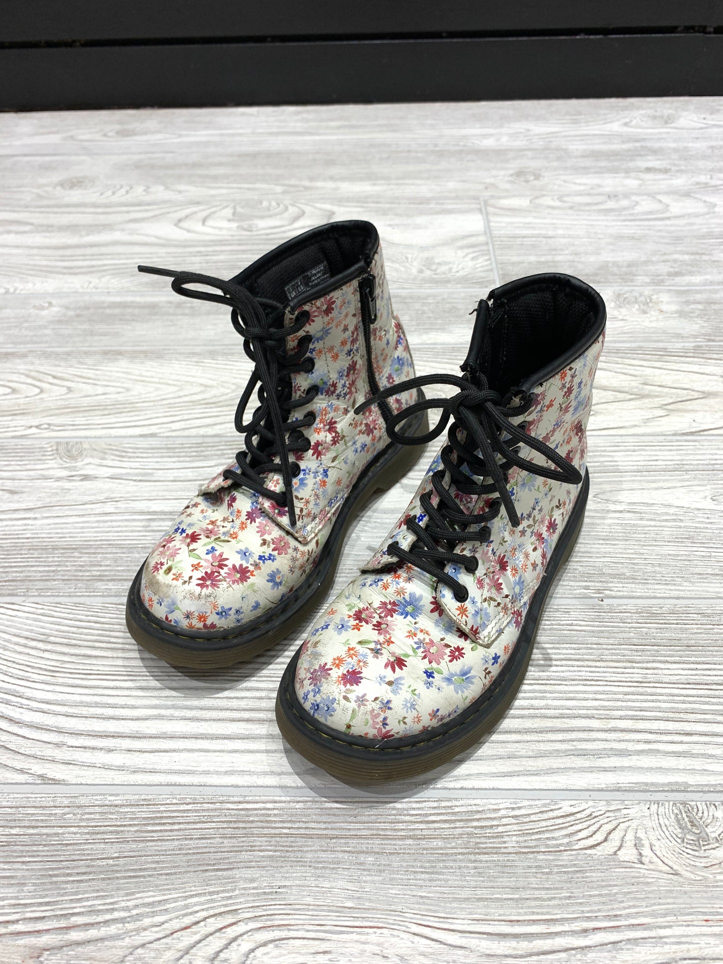 Doc Marten Kids Collection Floral Print Boots