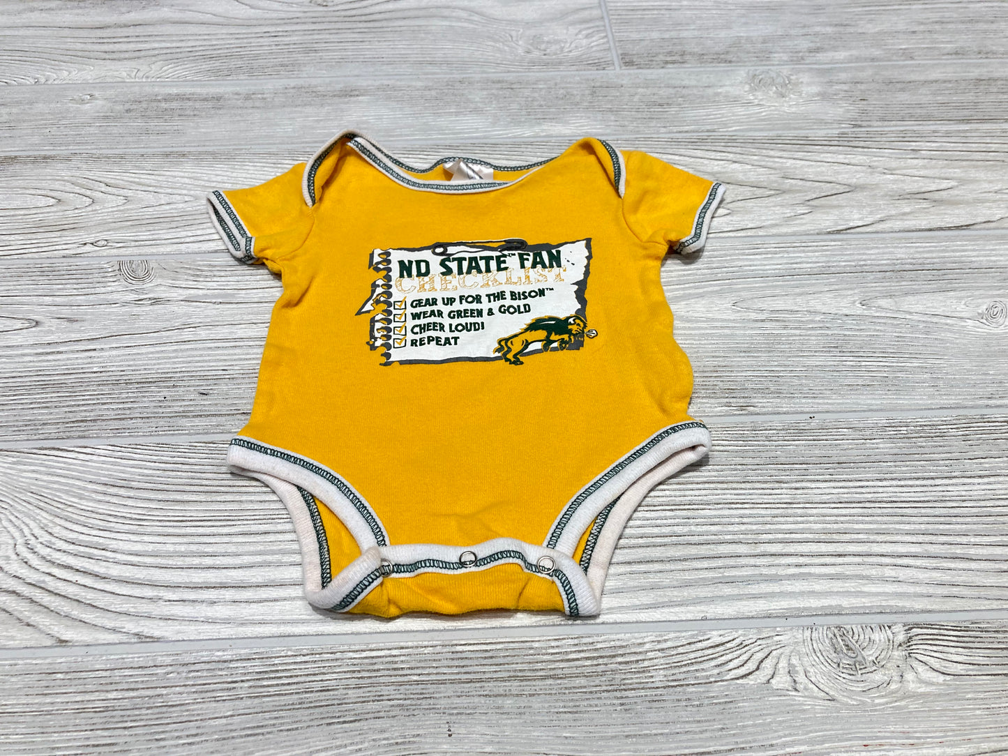 Rivalry Threads “North Dakota State Fan” Short Sleeve Onesie