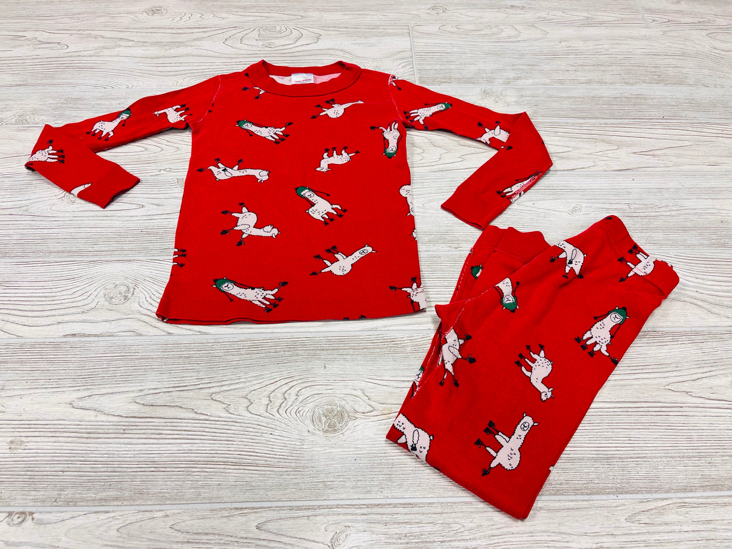 HannaAndersson Llama Print Pajamas