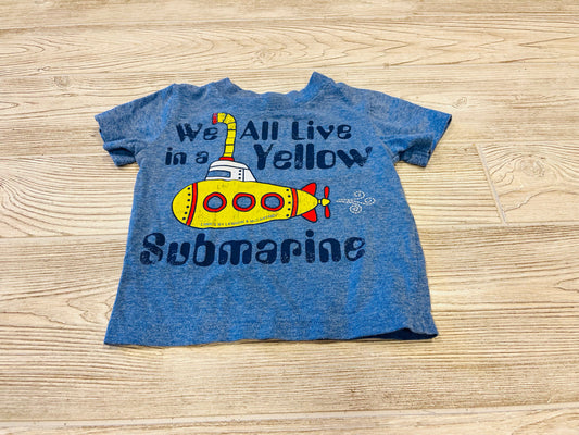 Lyrics By Lennon & McCartney Yellow Submarine Short Sleeve Shirt