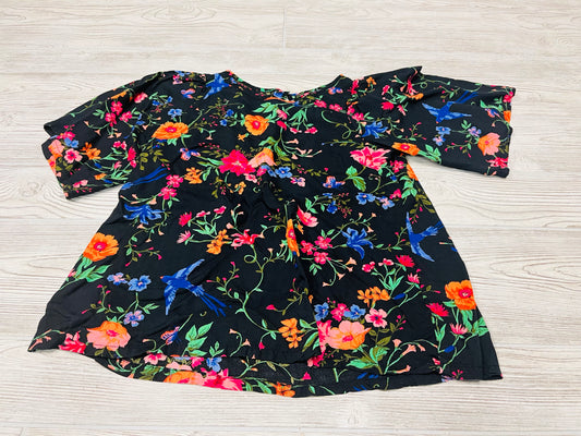 Old Navy Floral Print Short Sleeve Shirt
