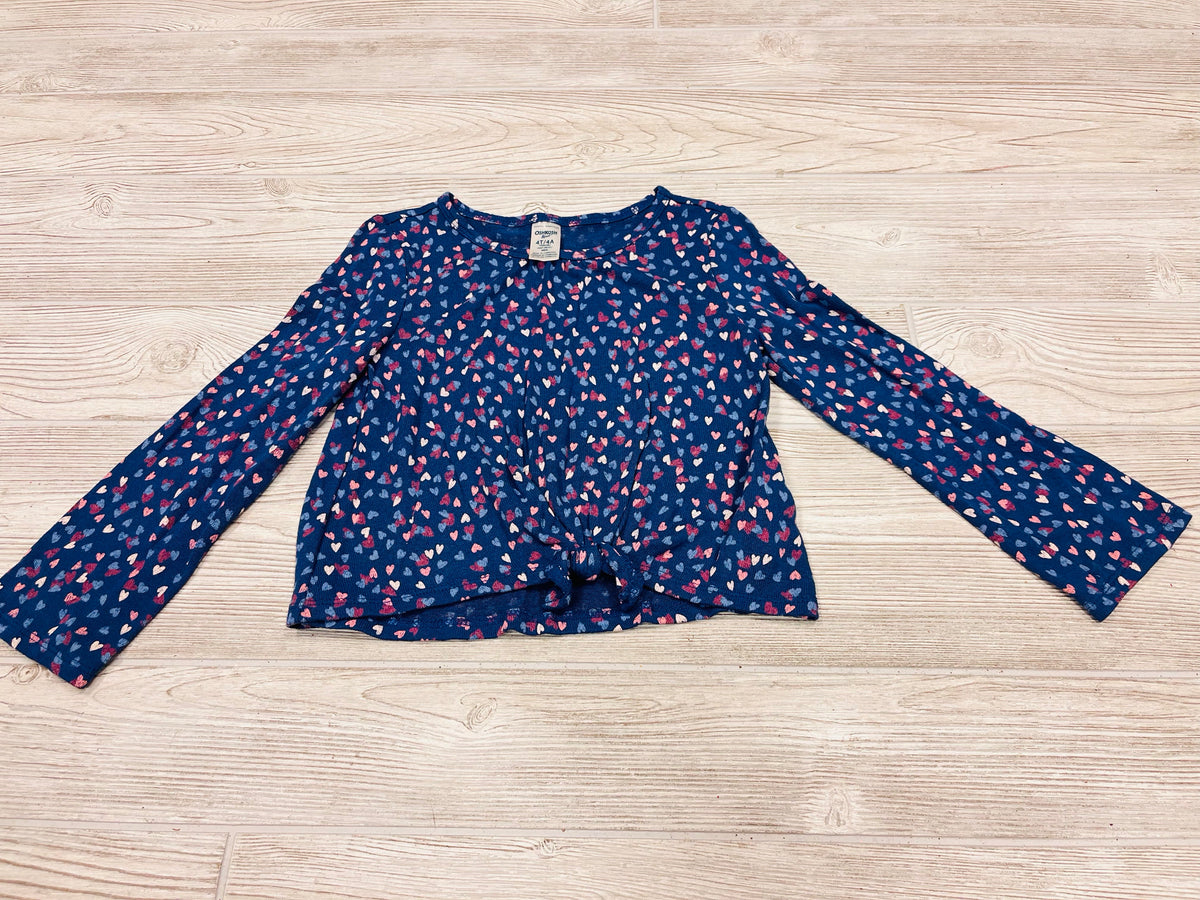 OshKosh Heart Print Long Sleeve Shirt