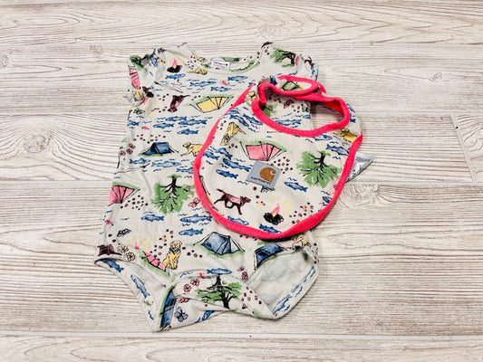 Carhartt Outdoor Print Romper with Bib
