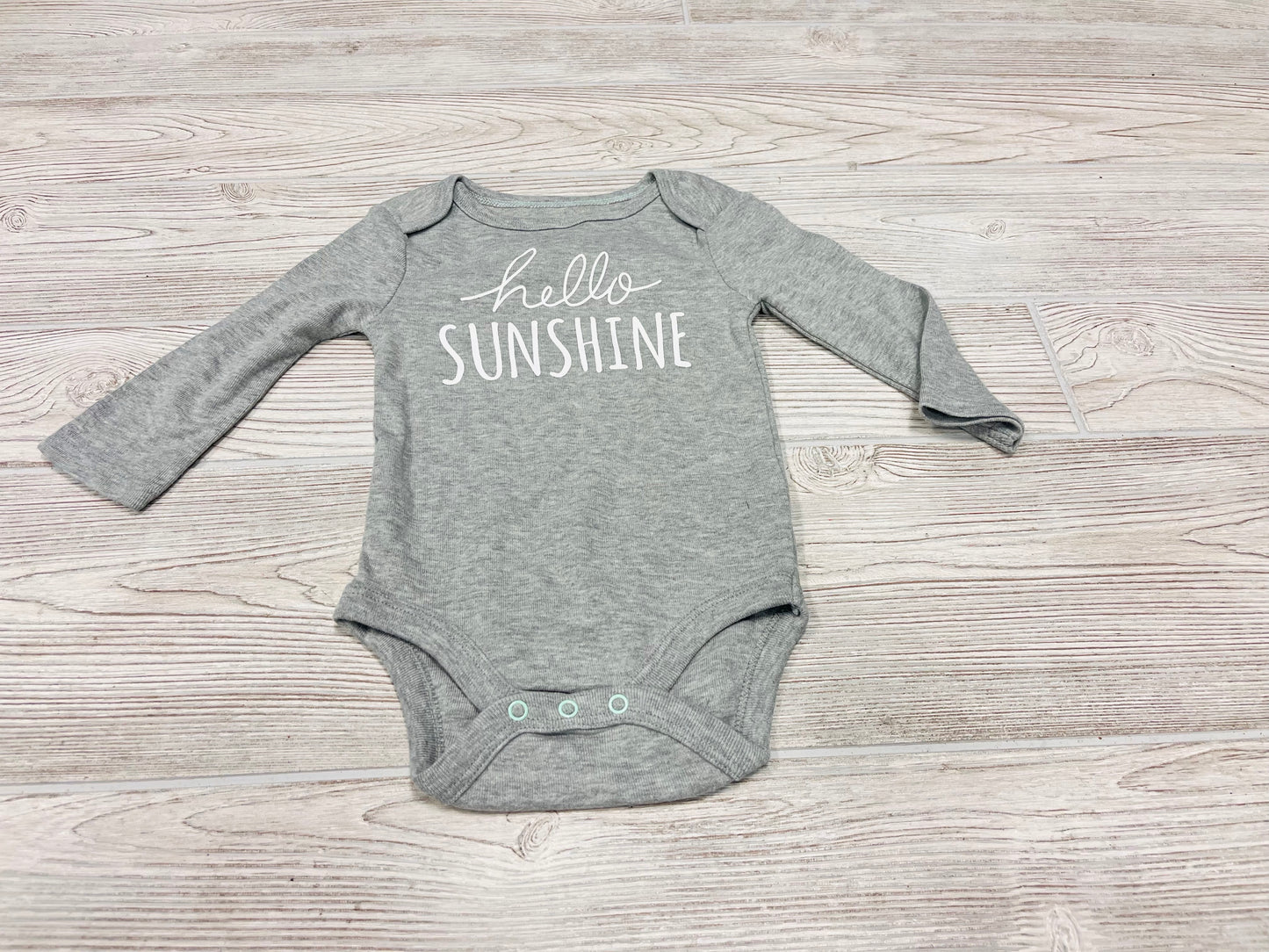 Cloud Island “Hello Sunshine” Long Sleeve Onesie