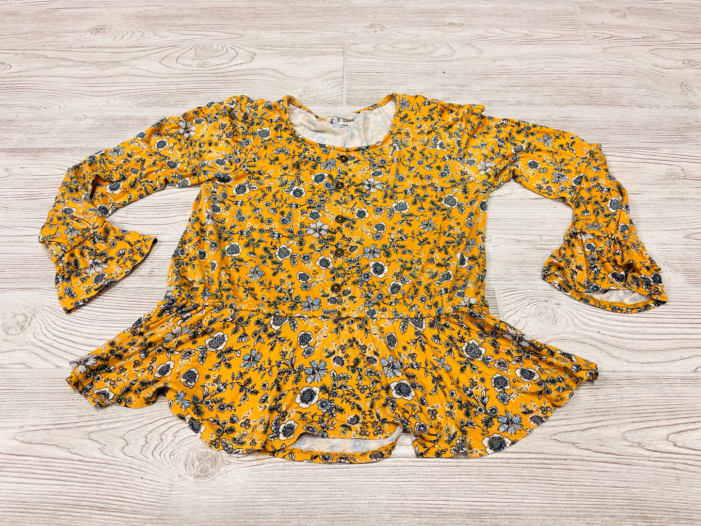 Art Class Floral Print Long Sleeve Shirt