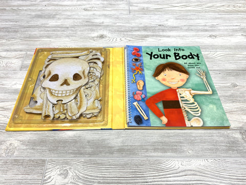 Look Into Your Body Book and Skeleton Floor Puzzle