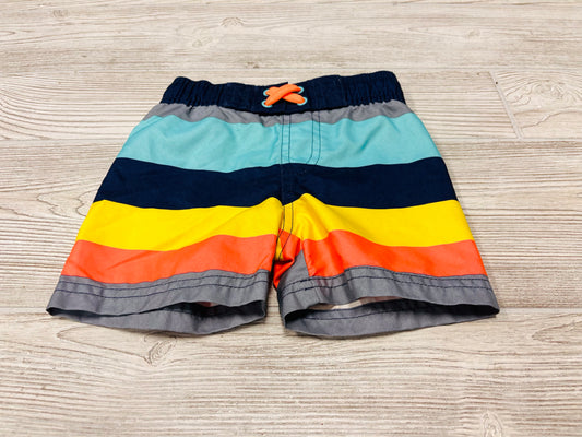 Cat & Jack Striped Swim Trunks