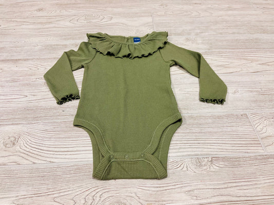 Old Navy Ruffle Neck Long Sleeve Onesie