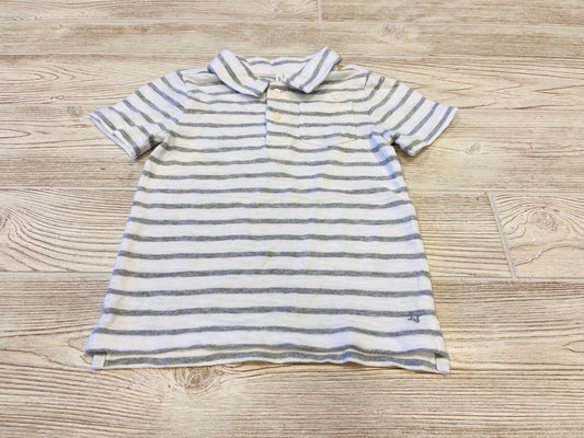 Janie And Jack Striped Short Sleeve Polo Shirt