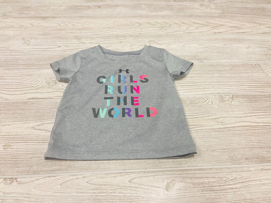 Under Armour “Girls Run The World” Athletic Short Sleeve Shirt