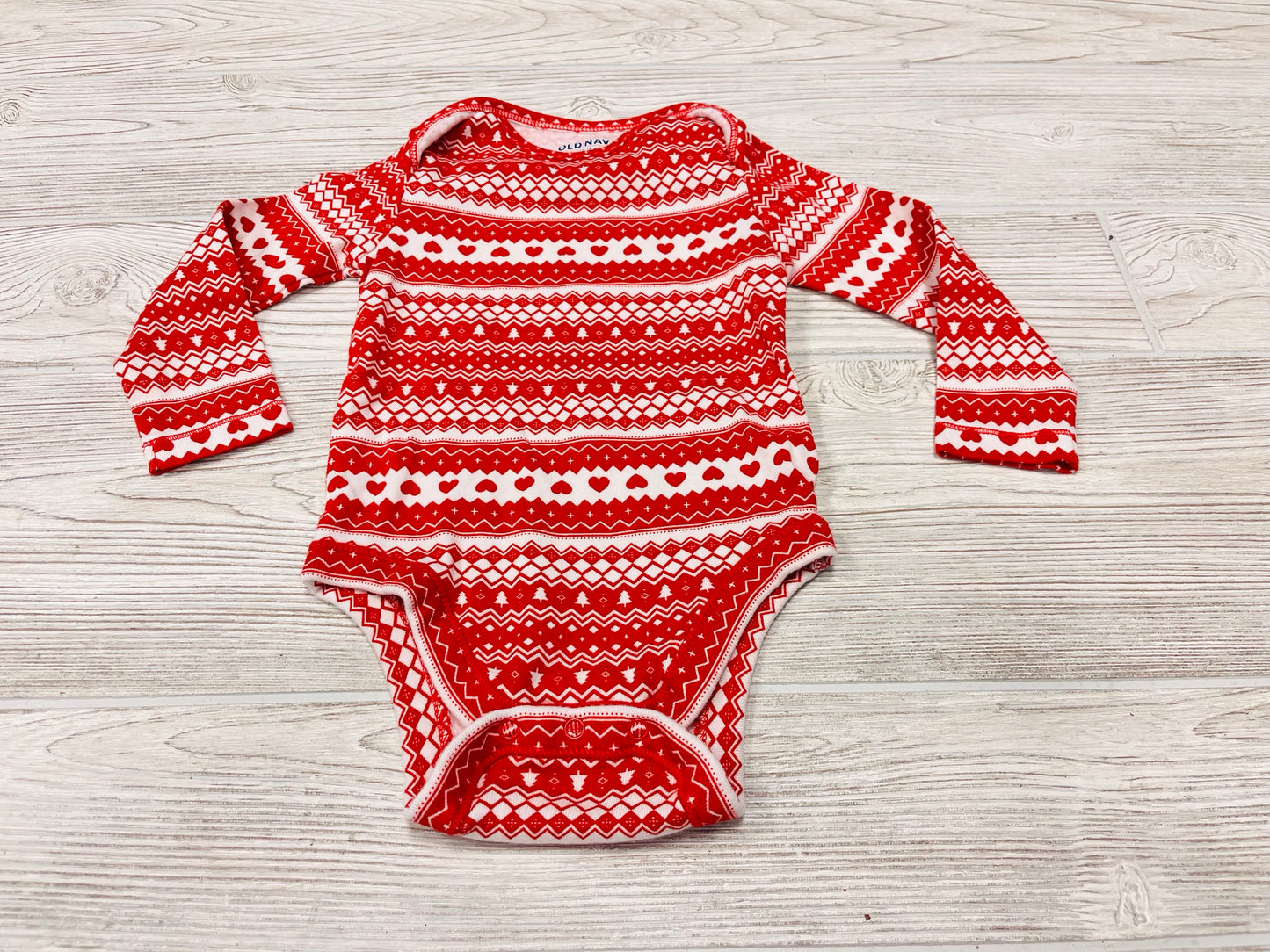 Old Navy Christmas Long Sleeve Onesie