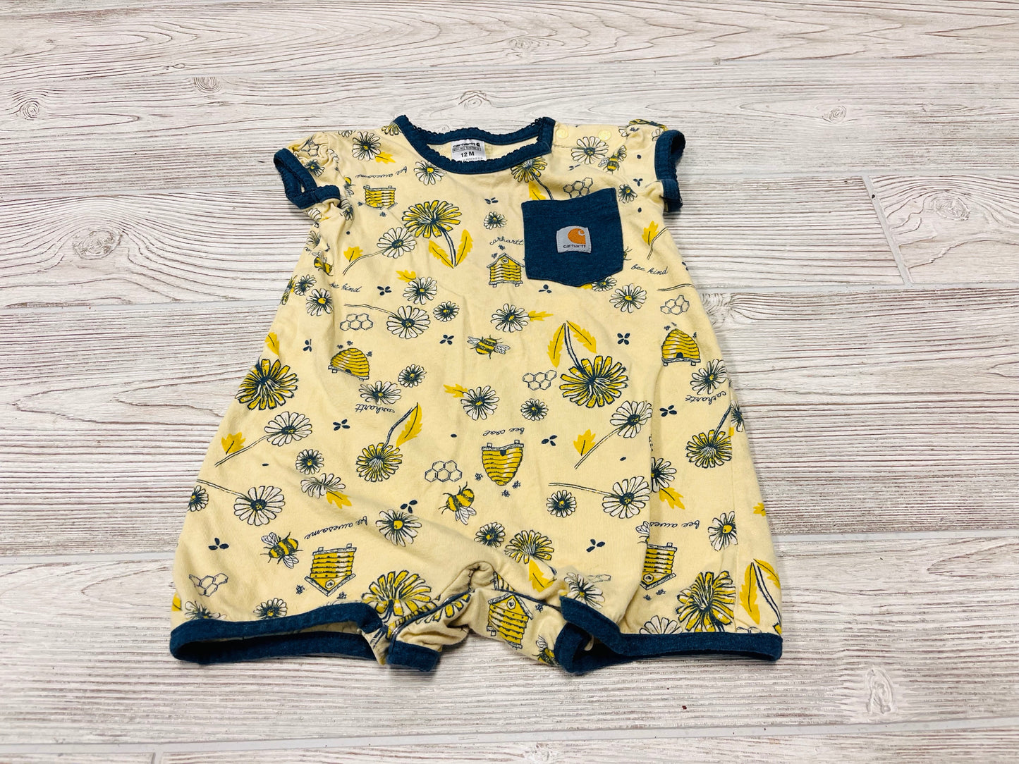 Carhartt Bee Print Short Sleeve Romper