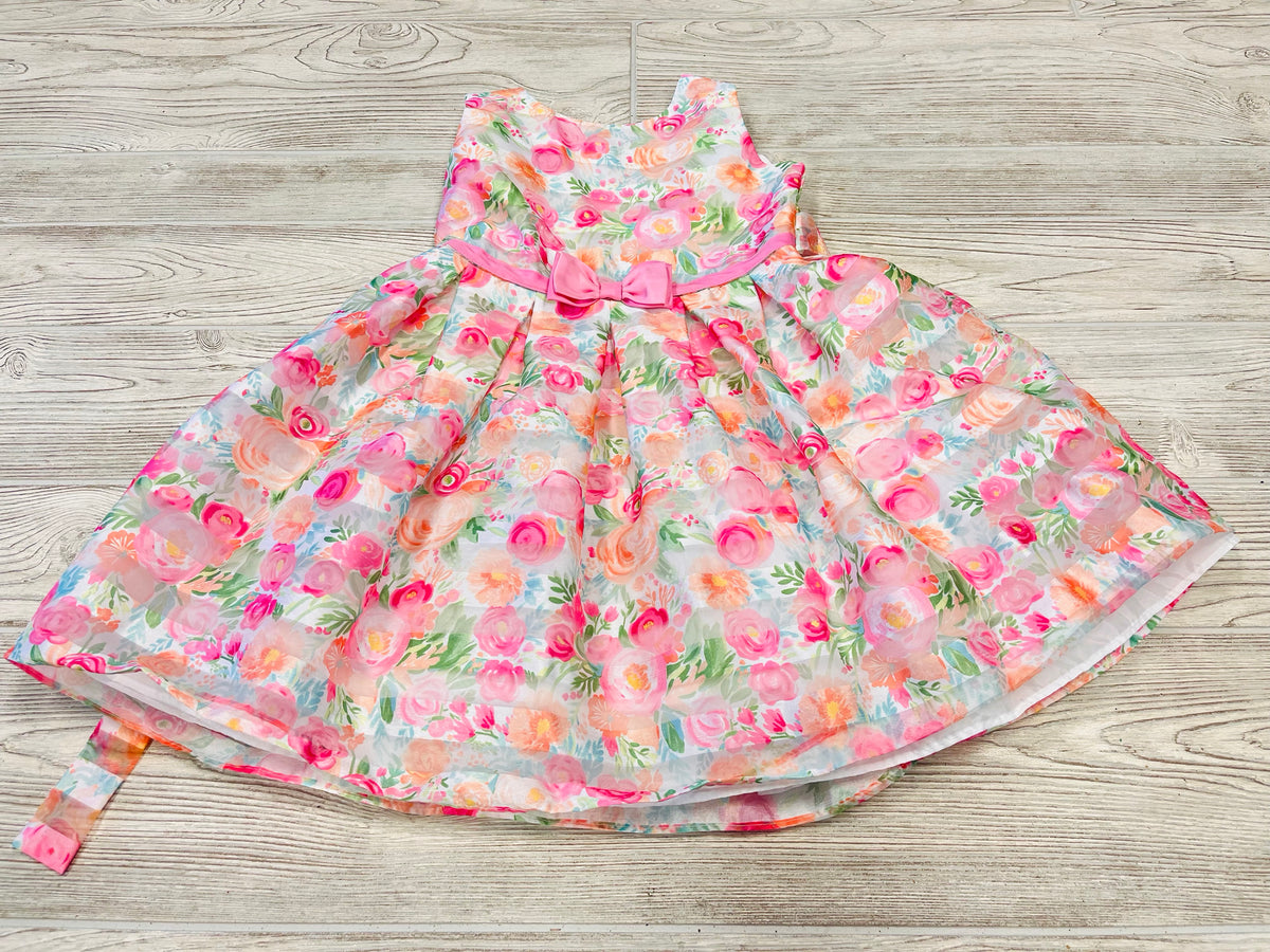Jona Michelle Flower Print Special Occasion Dress