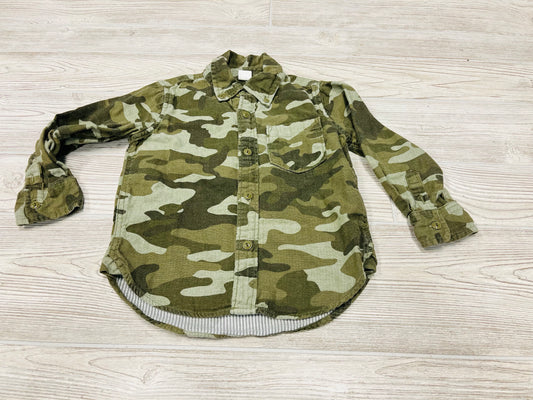 GAP Camouflage Button Down Long Sleeve Shirt