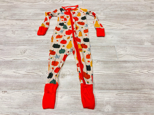 Little Sleepies Fall Print Zip Up Bamboo Pajama