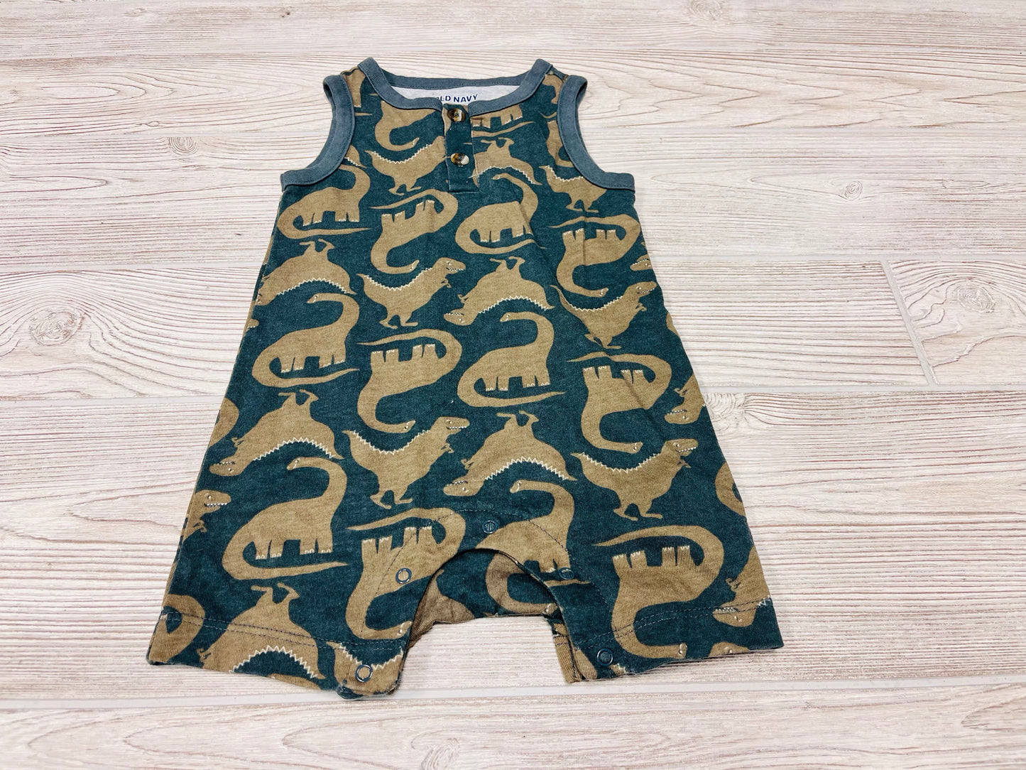 Old Navy Dinosaur Print Tank Romper