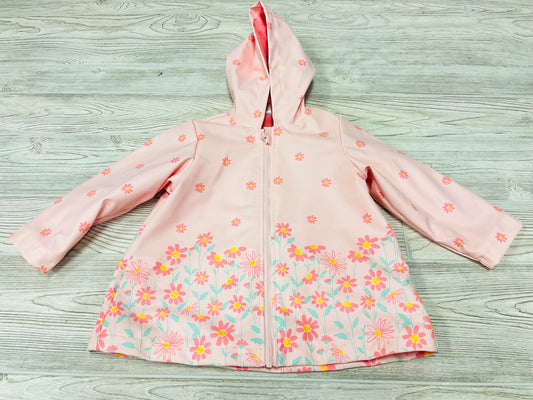 Little Me Flower Print Hooded Raincoat