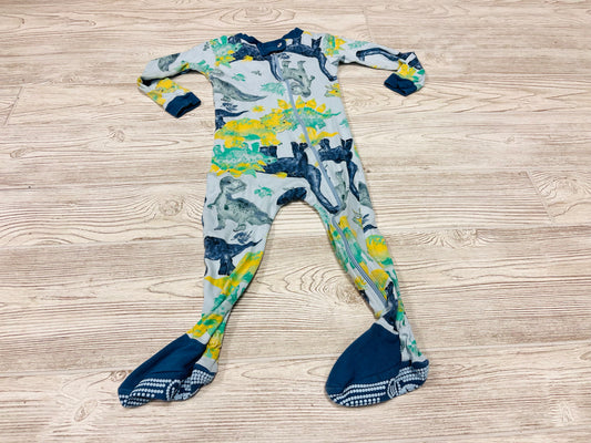 Burt’s Bees Dinosaur Print Zip Up Pajama