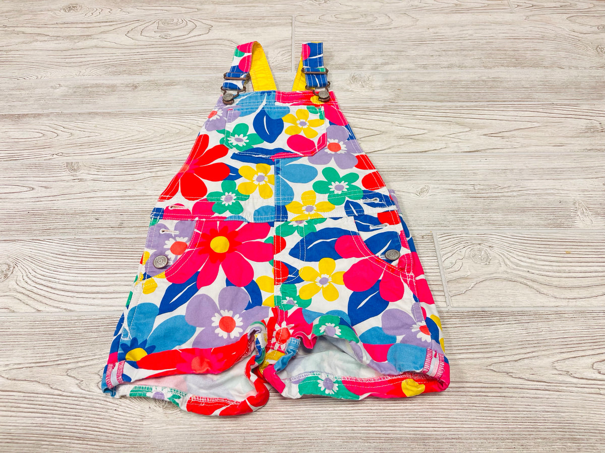 Boden Flower Print Shortalls