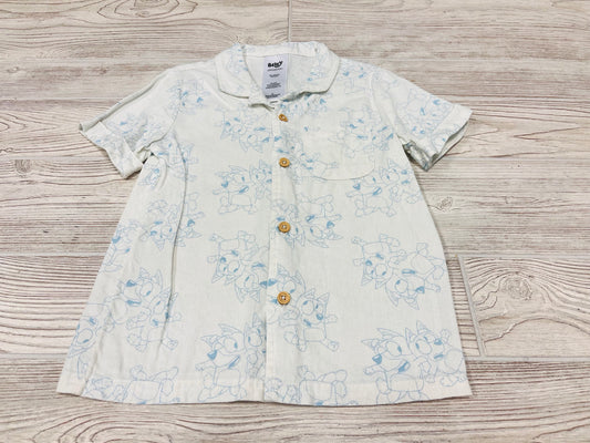 Bluey Button Down Short Sleeve Shirt