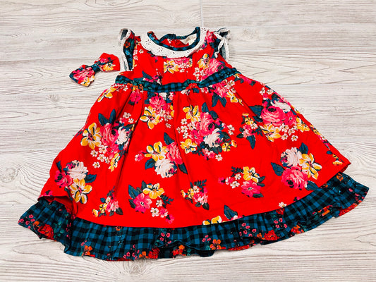 Matilda Jane Floral Dress with Bloomers & Bow