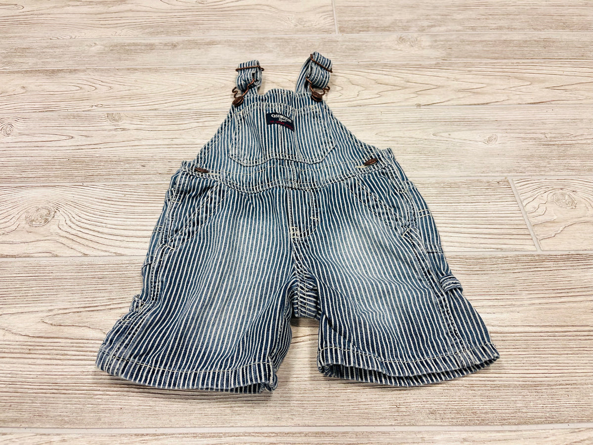 OshKosh Striped Denim Shortalls