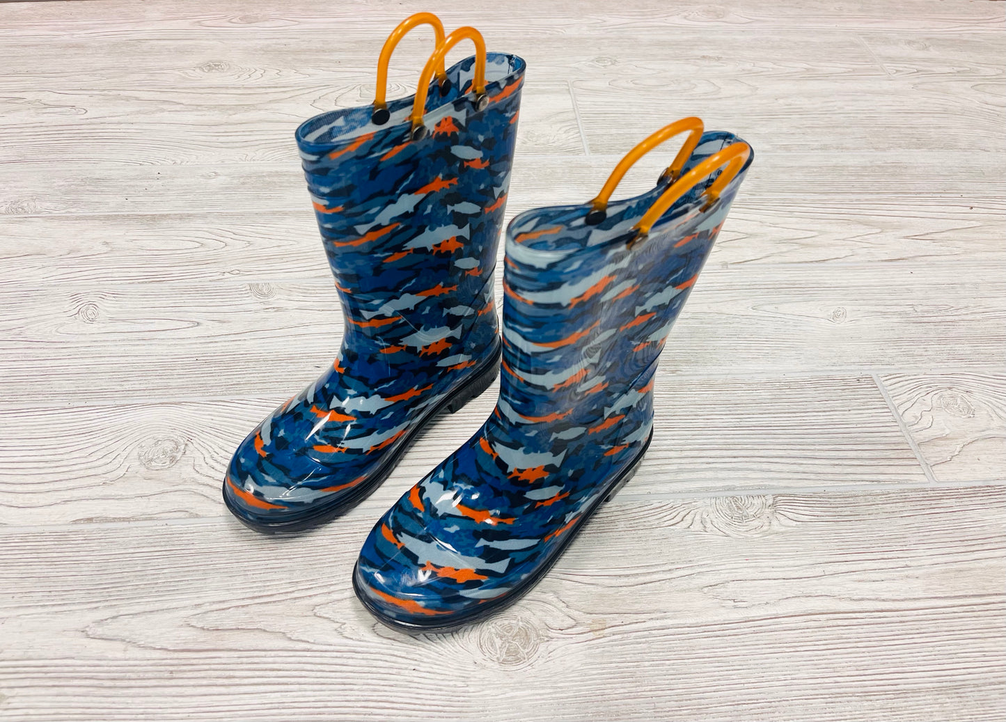 Western Chief Light Up Shark Print Rain Boots