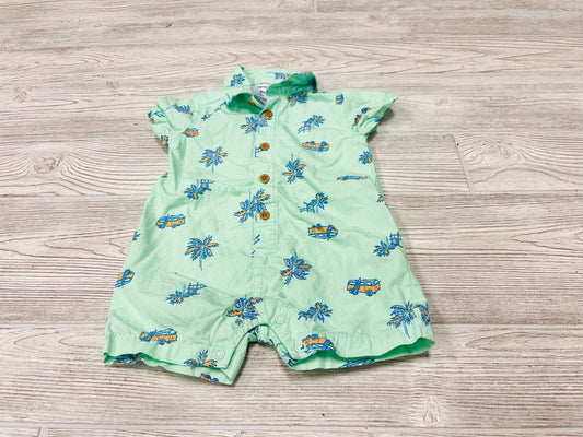 Carter’s Beach Print Button Down Romper