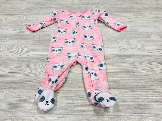 Simple Joys by Carter’s Panda Print Zip Up Fleece Pajama
