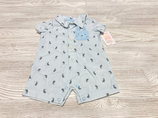 Carter’s Easter Print Boys Short Sleeve Romper