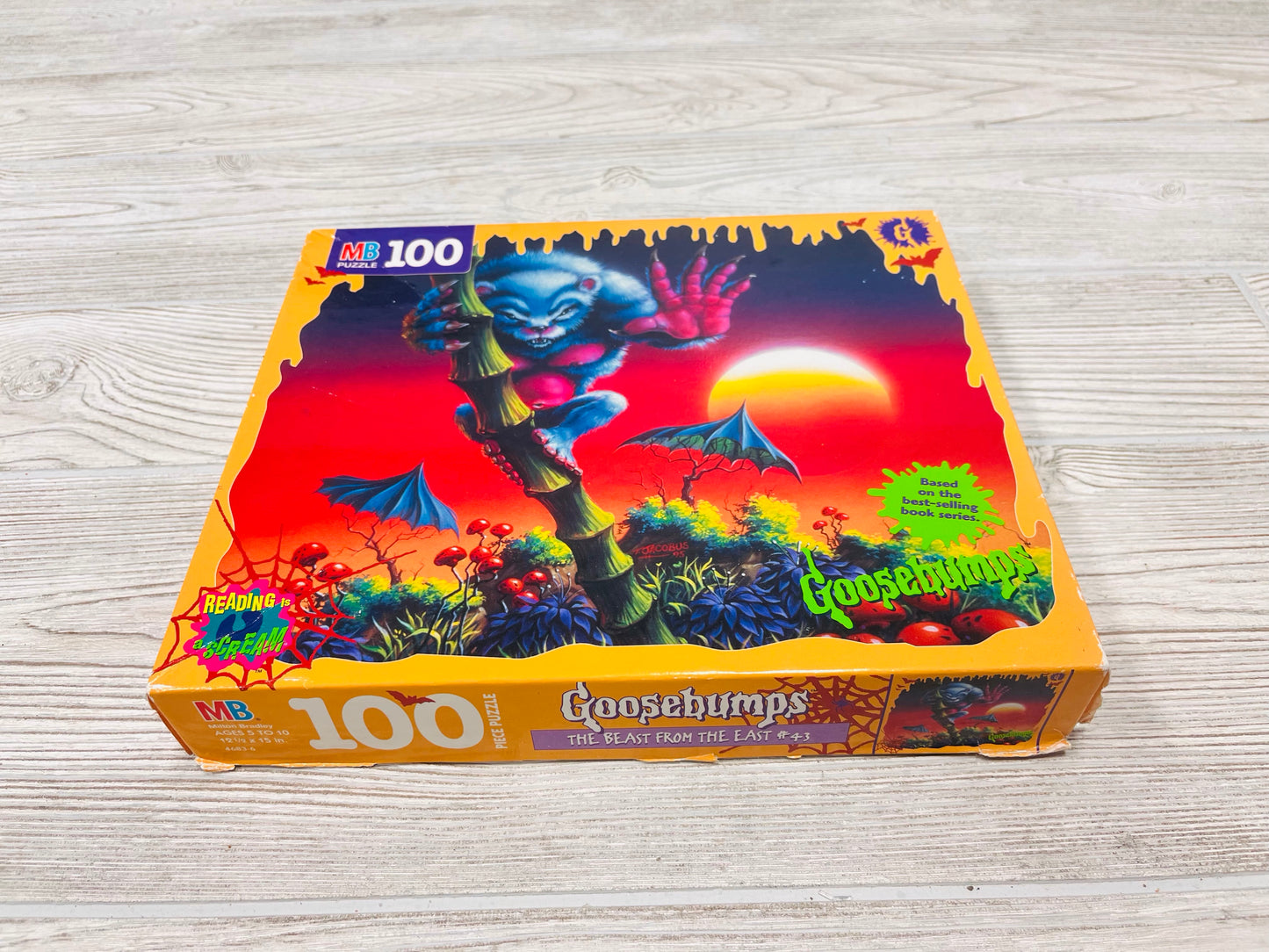 Vintage Goosebumps The Beast From The East 100 Piece Puzzle