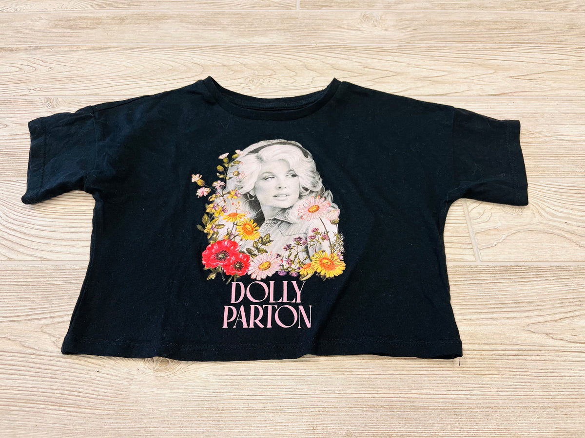 Wonder Nation Dolly Parton Cropped Short Sleeve Shirt