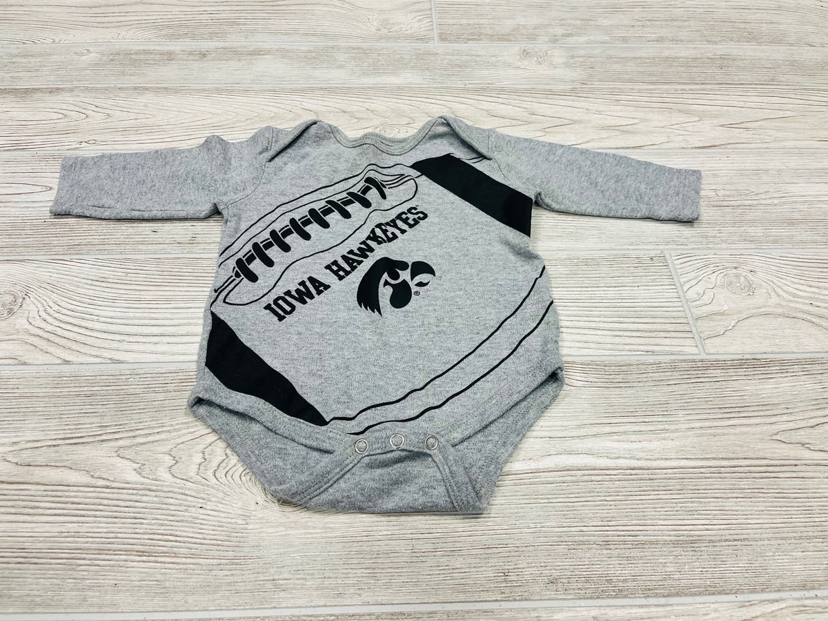 Gen2 Iowa Hawkeyes Football Long Sleeve Onesie