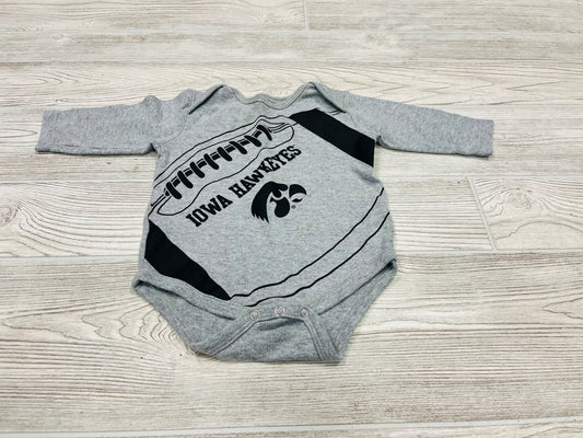Gen2 Iowa Hawkeyes Football Long Sleeve Onesie