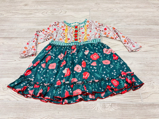 Matilda Jane Floral Print Long Sleeve Dress