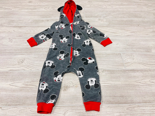 Disney Baby Mickey Mouse Hooded Zip Up Outfit