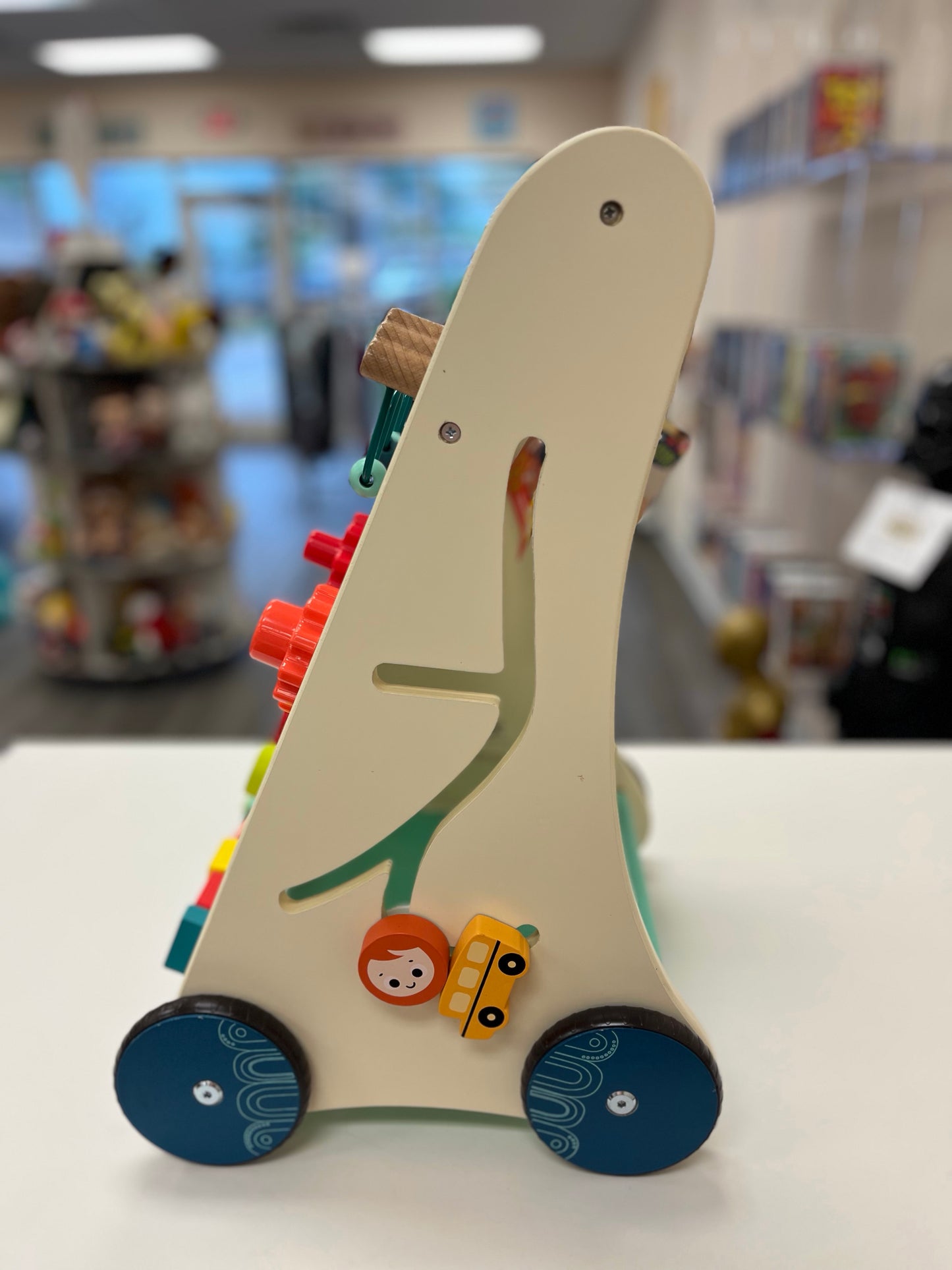 B. Toys Wooden Activity Walker Little Learning Steps