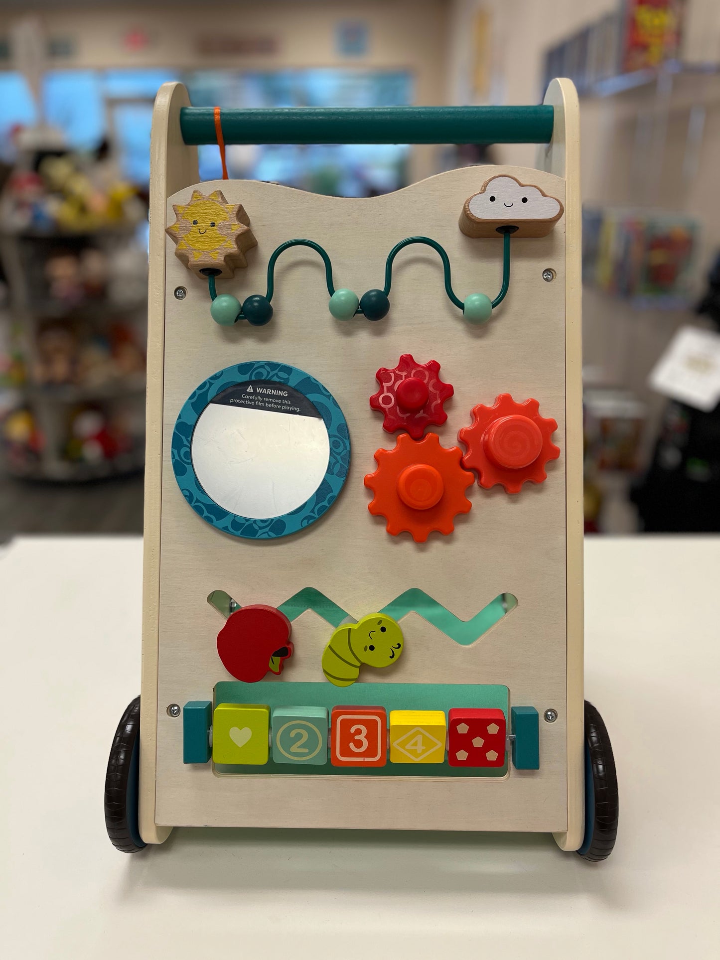 B. Toys Wooden Activity Walker Little Learning Steps