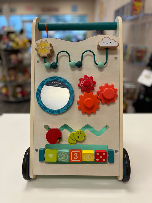 B. Toys Wooden Activity Walker Little Learning Steps