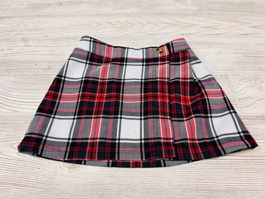 Copper Key Plaid Skirt
