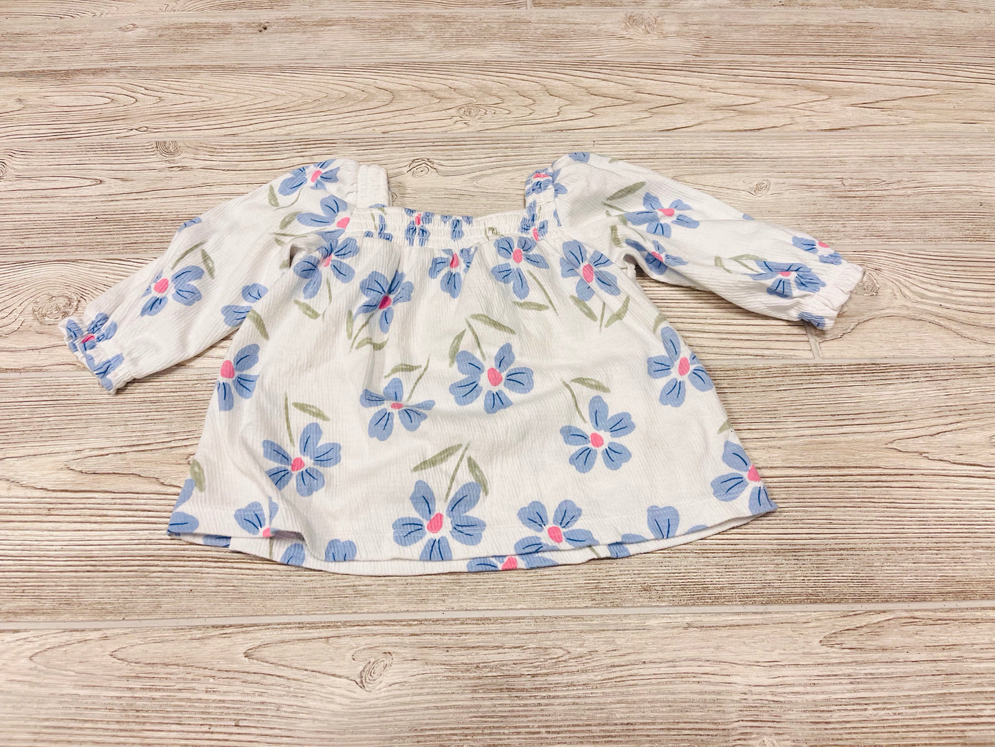 Carter’s Flower Print Long Sleeve Shirt
