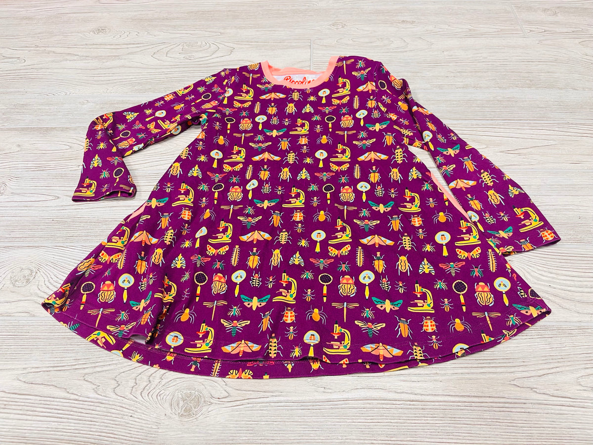 Piccolina Insect Print Long Sleeve Dress