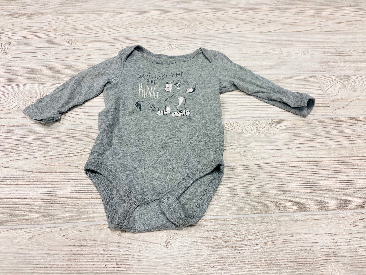 Disney Jumping Beans “Just Can’t Wait To Be King” Long Sleeve Onesie
