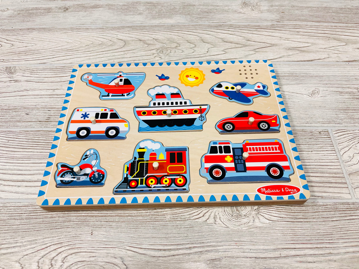 Melissa & Doug Sound Puzzle - Vehicles