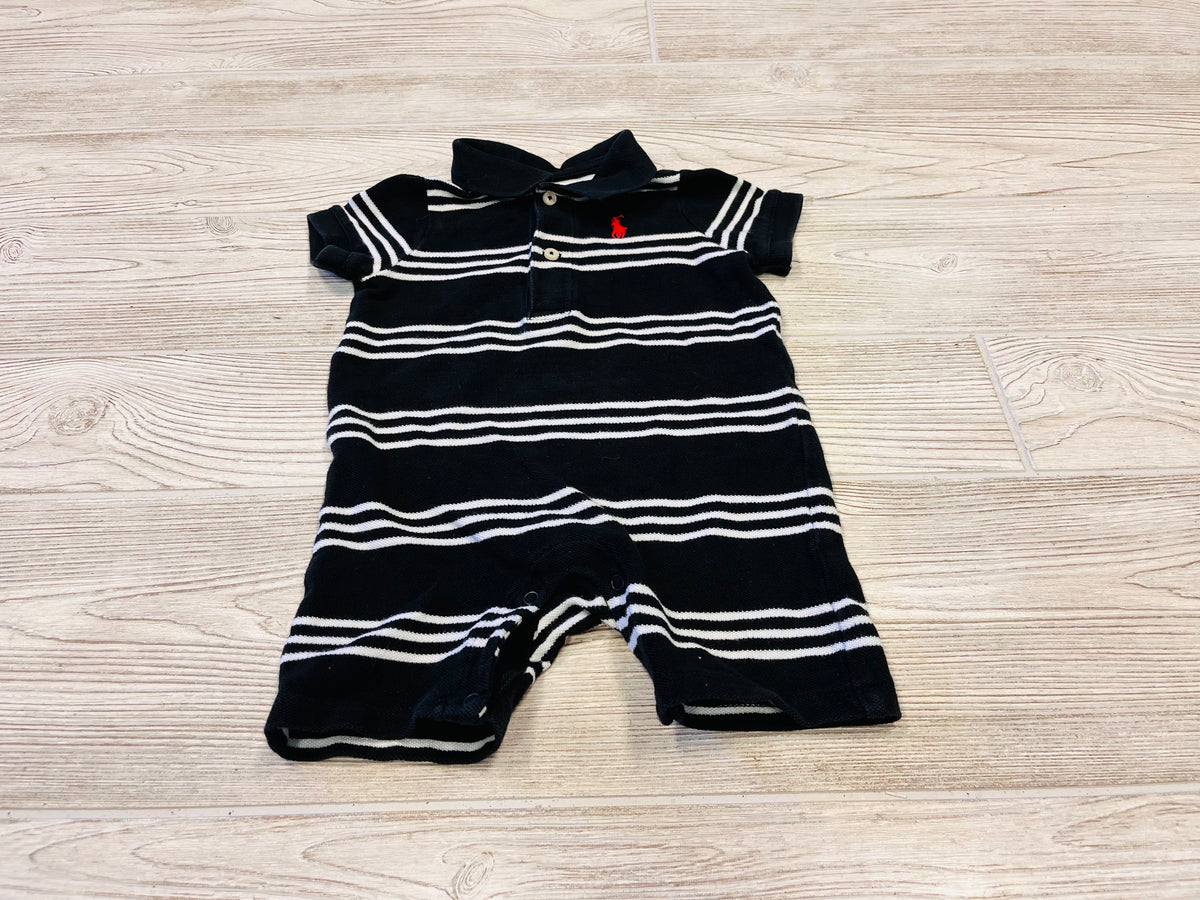Ralph Lauren Striped Short Sleeve Romper